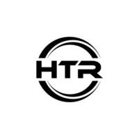 HTR Logo Design, Inspiration for a Unique Identity. Modern Elegance and Creative Design. Watermark Your Success with the Striking this Logo. vector