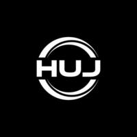 HUJ Logo Design, Inspiration for a Unique Identity. Modern Elegance and Creative Design. Watermark Your Success with the Striking this Logo. vector