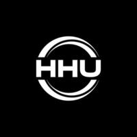 hhu logo diseño, inspiración para un único identidad. moderno elegancia y creativo diseño. filigrana tu éxito con el sorprendentes esta logo. vector