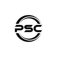 PSC Logo Design, Inspiration for a Unique Identity. Modern Elegance and Creative Design. Watermark Your Success with the Striking this Logo. vector