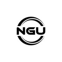 NGU Logo Design, Inspiration for a Unique Identity. Modern Elegance and Creative Design. Watermark Your Success with the Striking this Logo. vector