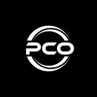 PCO logo diseño, inspiración para un único identidad. moderno elegancia y creativo diseño. filigrana tu éxito con el sorprendentes esta logo. vector