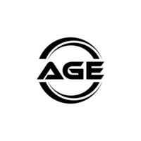AGE Logo Design, Inspiration for a Unique Identity. Modern Elegance and Creative Design. Watermark Your Success with the Striking this Logo. vector