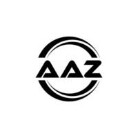 AAZ Logo Design, Inspiration for a Unique Identity. Modern Elegance and Creative Design. Watermark Your Success with the Striking this Logo. vector