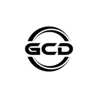 GCD Logo Design, Inspiration for a Unique Identity. Modern Elegance and Creative Design. Watermark Your Success with the Striking this Logo. vector