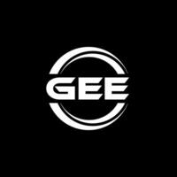 GEE Logo Design, Inspiration for a Unique Identity. Modern Elegance and Creative Design. Watermark Your Success with the Striking this Logo. vector