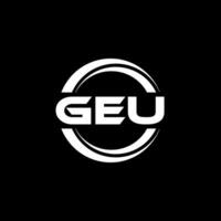 GEU Logo Design, Inspiration for a Unique Identity. Modern Elegance and Creative Design. Watermark Your Success with the Striking this Logo. vector