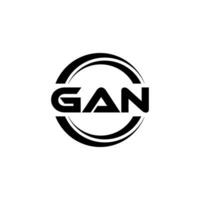 GAN Logo Design, Inspiration for a Unique Identity. Modern Elegance and Creative Design. Watermark Your Success with the Striking this Logo. vector