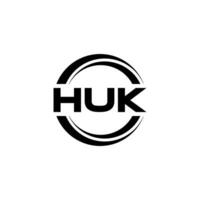 huk logo diseño, inspiración para un único identidad. moderno elegancia y creativo diseño. filigrana tu éxito con el sorprendentes esta logo. vector