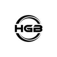 hgb logo diseño, inspiración para un único identidad. moderno elegancia y creativo diseño. filigrana tu éxito con el sorprendentes esta logo. vector