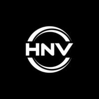 hnv logo diseño, inspiración para un único identidad. moderno elegancia y creativo diseño. filigrana tu éxito con el sorprendentes esta logo. vector