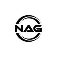 NAG Logo Design, Inspiration for a Unique Identity. Modern Elegance and Creative Design. Watermark Your Success with the Striking this Logo. vector