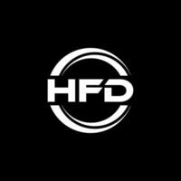 HFD Logo Design, Inspiration for a Unique Identity. Modern Elegance and Creative Design. Watermark Your Success with the Striking this Logo. vector