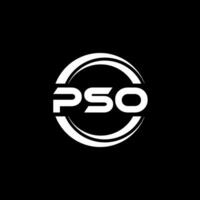 PSO Logo Design, Inspiration for a Unique Identity. Modern Elegance and Creative Design. Watermark Your Success with the Striking this Logo. vector