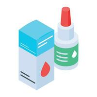 Set of Medical Equipment Isometric Icons vector