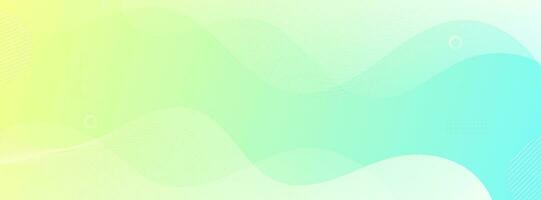 banner background. colorful, bright blue wave effect gradation, circle geometric vector