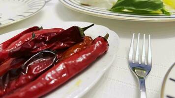 Traditional Turkish Breakfast Set of Tastes of Dishes video