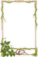 Vines Border Frame Ai Generative png