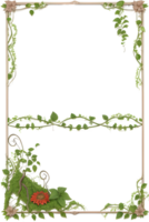 Vines Border Frame Ai Generative png