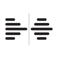Alignment icons vector