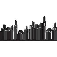 City Skyline animated trailer background vector