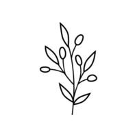 Wildflower icon vector. Wild flower illustration sign. Flower symbol. Garden logo. vector