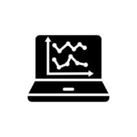 Data analysis icon vector. Data science illustration sign. Analytics symbol. Trading logo. vector