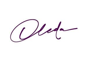 signature series O design illustration vector