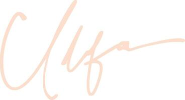 signature series U design illustration vector