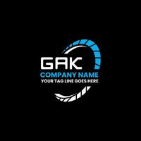 GAK letter logo creative design with vector graphic, GAK simple and modern logo. GAK luxurious alphabet design