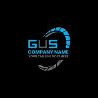Gus letra logo creativo diseño con vector gráfico, Gus sencillo y moderno logo. Gus lujoso alfabeto diseño