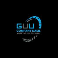 GUU letter logo creative design with vector graphic, GUU simple and modern logo. GUU luxurious alphabet design