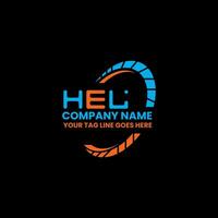 HEL letter logo creative design with vector graphic, HEL simple and modern logo. HEL luxurious alphabet design
