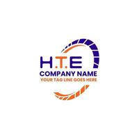 HTE letter logo creative design with vector graphic, HTE simple and modern logo. HTE luxurious alphabet design