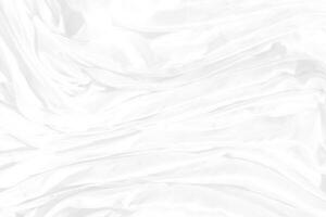 parte superior ver resumen blanco paño antecedentes con suave olas.ola y curva superposición con diferente sombra de color blanco tela, estropeado tela. foto