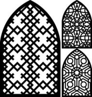 Simple Vector Pattern for Laser Cutting, Decoration, and Ornament. Metal design, wood carving, vector