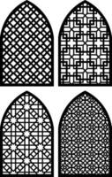 Simple Vector Pattern for Laser Cutting, Decoration, and Ornament. Metal design, wood carving, vector