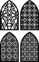 Simple Vector Pattern for Laser Cutting, Decoration, and Ornament. Metal design, wood carving, vector