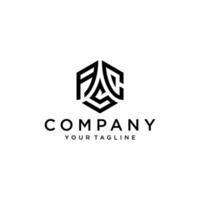 ACS hexagon logo vector, develop, natural, luxury, modern, finance logo, strong, suitable for your company. vector