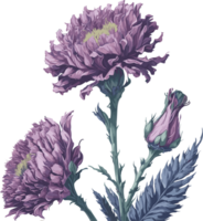 clavel dianthus cariófilo ai generativo png