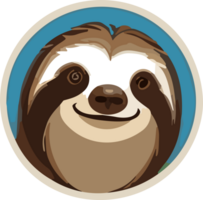 Sloth Delights Captivated by the Relaxed Charisma AI generative png