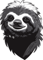 Sloth Delights Captivated by the Relaxed Charisma AI generative png