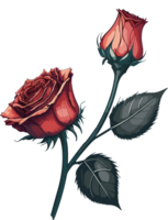 Rose reine de fleur ai génératif png