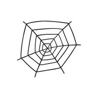 Hand drawn vector illustration of cobweb.