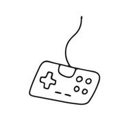 Hand drawn vector illustration of game joystick