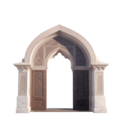 3d illustration gate entrance islamic png, Generative AI png