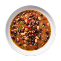 Delicious Bean soup with beans, created with Generative AI png