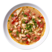 Delicious Bean soup with beans, created with Generative AI png