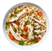 Chicken Noodle Soup, created with Generative AI png