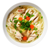 pollo fideos sopa, creado con generativo ai png